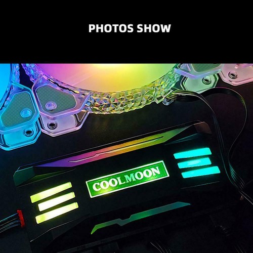 RGB Controller 4Pin PWM 5V 3Pin ARGB Fan Cooler PC Remote Control NEU - Bild 7 von 12
