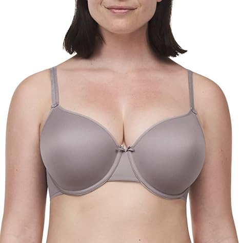Chantelle MOON GREY Basic Invisible Smooth Custom Fit Bra, US 32E, UK 32DD - Picture 1 of 4