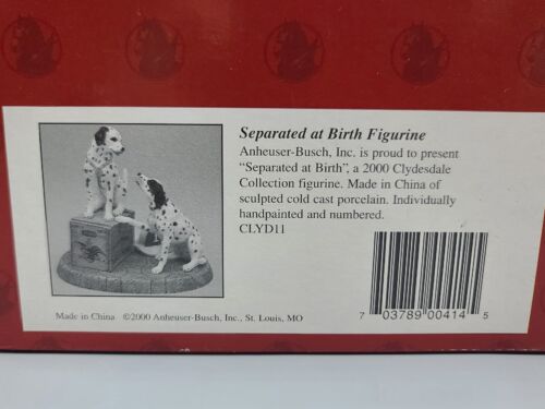 Anheuser-Busch Clydesdale Collection "Seperated at Birth" CLYD11 Dalmatiner 2000 - Bild 13 von 13