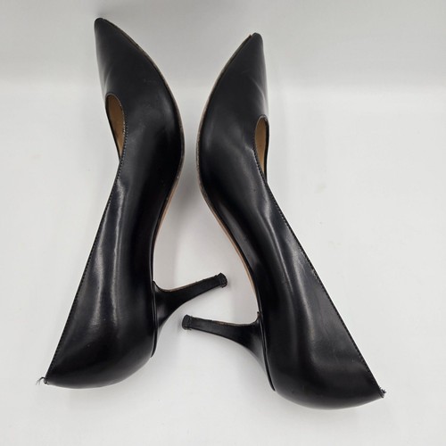 Kate Spade Black Leather Stiletto Pump Heels Women's Size 7.5 B - Picture 3 of 9