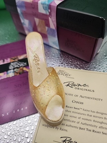 Just The Right Shoe By Raine, Item 25081, Crocus,Originals Collection, BOX & COA - Picture 3 of 6