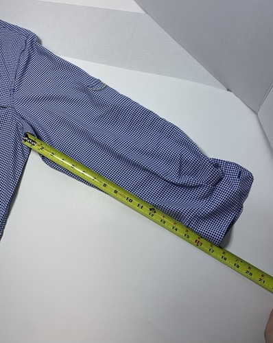 🔥Mens 2XL Magellan Blue Checkered Shirt Angler Fit Mag Wick Vented Fishing Gear - Picture 10 of 15