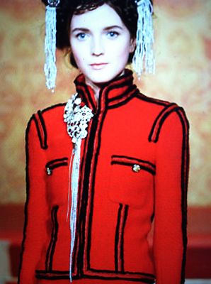 CHANEL VINTAGE 09A NEW PARIS-MOSCOW RED TWEED JACKET IMPERIAL