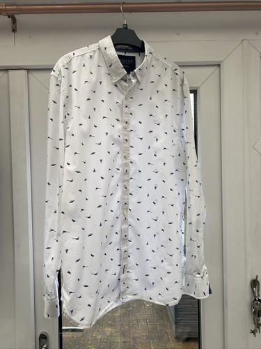 Joules Invitation Classic CRM Animals Size Large Pheasant Fox Hare Men’s Shirt - Picture 15 of 18