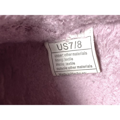 Fuzzy Clogs Einhorn Regenbogen rosa blau Kinder Mädchen Schuhe Größe 7/8 - Bild 5 von 6