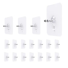 18 Pack Adhesive Wall Screws Hanging Nails, Seamless Screws for Wall Mounting...