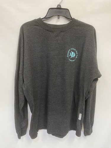 Southpoint Jersey Pullover Adult Large Gray Mens Long Sleeve Cotton Blend Shirt