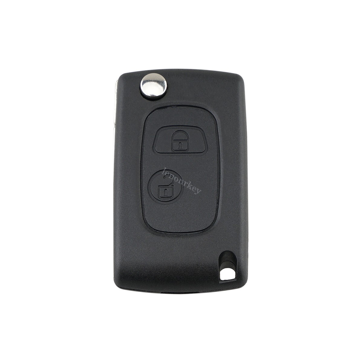 Replacement Flip Remote Key Case For Peugeot 107, 207, 307, 206, 306, 406 - 2 Button