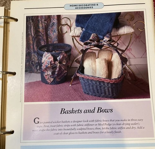 Vtg Family Circle's Weekend Crafts Binder Craft Cards & Patterns Inc. 1990-1992 - Picture 7 of 17
