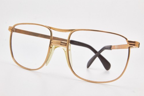 1970s vintage eyeglasses PERSOL RATTI 18k GP Pilot gold frame pilot eyewear - Picture 14 of 17