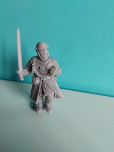 1:30 (60mm) 14th Century medieval Army figure, UNPAINTED. - Picture 2 of 3