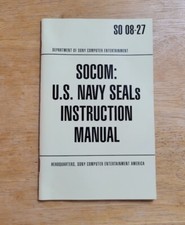 SOCOM US Navy Seals PS2 INSTRUCTION MANUAL ONLY NO GAME; MANUAL ONLY 