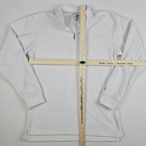 Spyder Kids Size XXL White Fleece 1/4 Zip Pullover Logo Outdoors Skiing Jacket - Picture 7 of 8