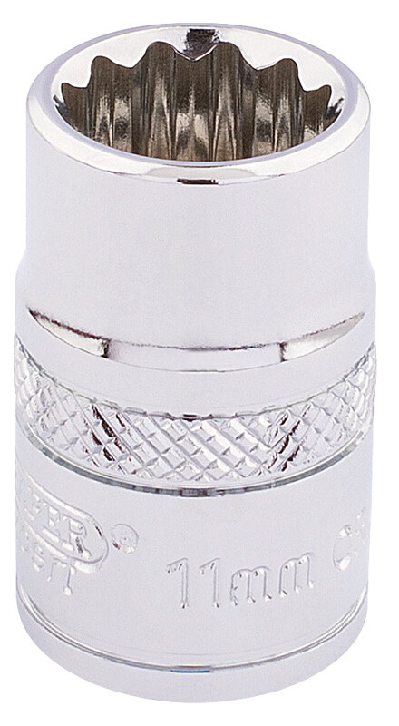 Draper 3/8" Drive Polished Finish Hi Torq Bi Hexagon Socket Metric - Image 3