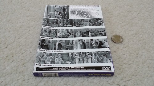 NEW DVD The Burns & Allen Show, 4 Episodes George Gracie, 2005, NOT RATED, B&W - Picture 6 of 7