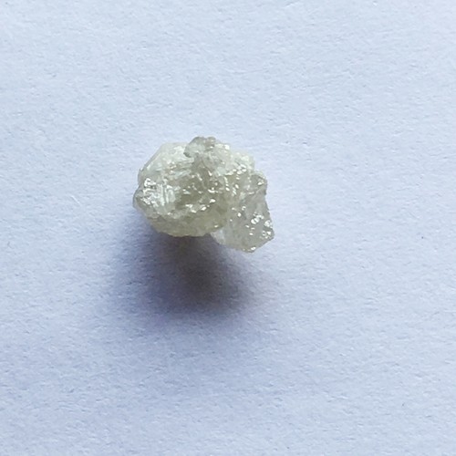 1.95Ct Natural White Gray Raw Diamond Loose Rough diamond I3 Clarity 8.16mm X80 - Foto 7 di 9