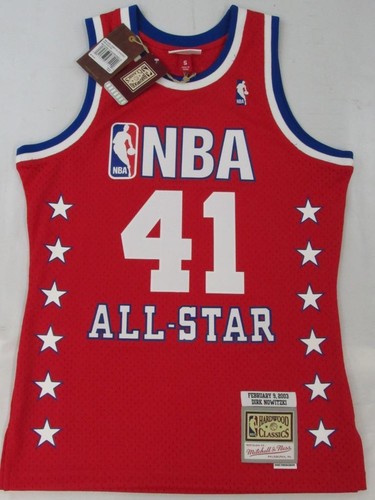 2003 All Star Game #41 Dirk Nowitzki Mens Mitchell & Ness Swingman Jersey $135 - Picture 9 of 13