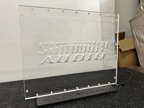 Sound Authority Plexiglass - 3/4" X 20 X 15" Engraved Acrylic Window For Sub Box - Picture 7 of 18