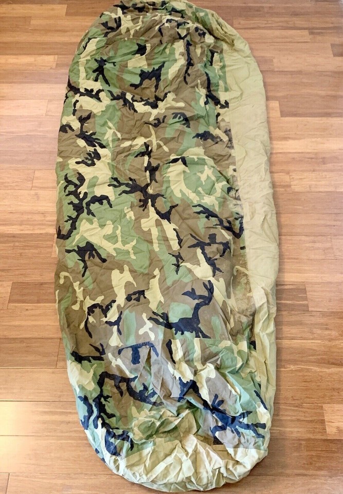 USGI Sleep System Woodland IMSS 4 Piece Military Sleeping Bag ECW VG ...