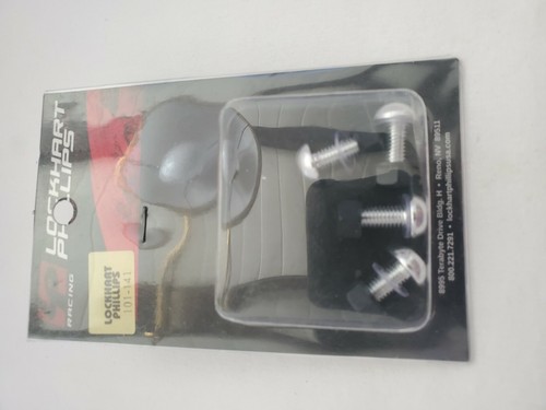 Lockhart Phillips Motorcycle License Plate Screw Kit Silver PN 101-141 - Bild 2 von 2