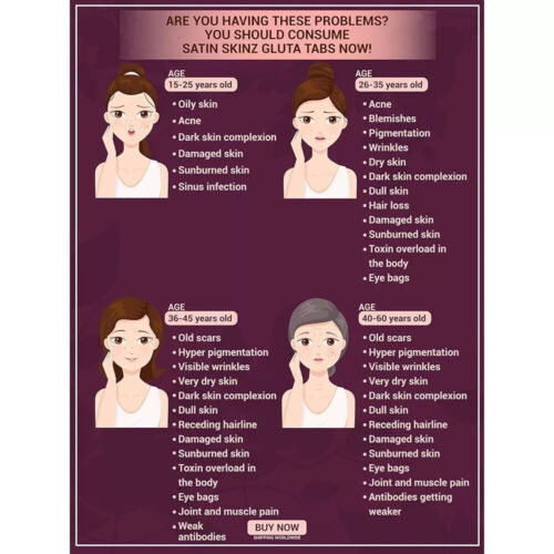 IMPROVED SATIN SKINZ (AUTHENTIC 5X WHITENING & ANTI-AGING TABS) 2 BOTTLES/PACK - Picture 11 of 12
