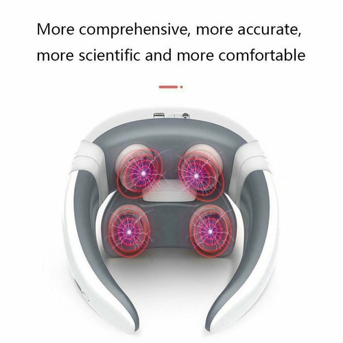 4D Electric Smart Neck Massager Pulse Heated Intelligent Pain Relief Shoulder - Picture 4 of 12