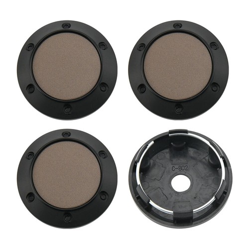 56mm Wheel Cap Black Blank Centre Cap Cover Hubcaps For Rims Parts - 4 Pieces - Picture 10 of 14