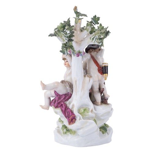 Antique Meissen Porcelain Cupids Love Arrows Figurine Statue 19th GERMANY - Picture 4 of 12
