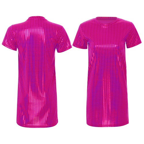 Womens T-shirt Dress Round Neck Pencil Dresses Performance Nightdress Sexy Mini - Picture 55 of 80