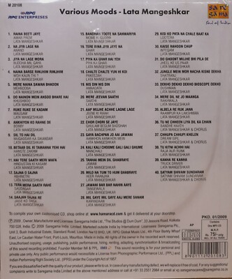 Mp3 Lata Old Songs List Various Moods Lata Mangeshkar Bollywood