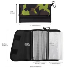 Fishing Tackle Organizer Case, Soft Bait Binder Removable Storage 6 Pockets