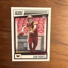 Sam Howell 2022 Panini Score #304 Rookie RC Washington