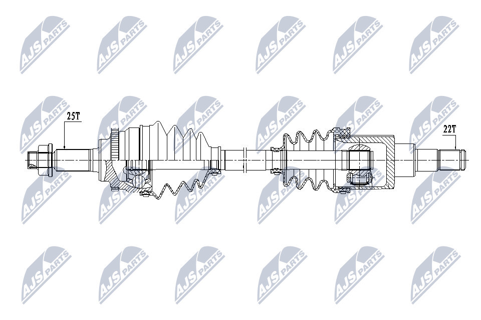 NTY NPW-SU-033 Drive Shaft for SUZUKI
