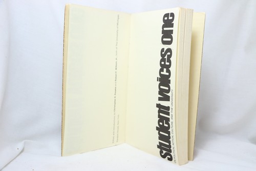 RARE! Student Voices One - Reaske & Willson Editors - 1971 1st Edition Book - Imagen 2 de 4