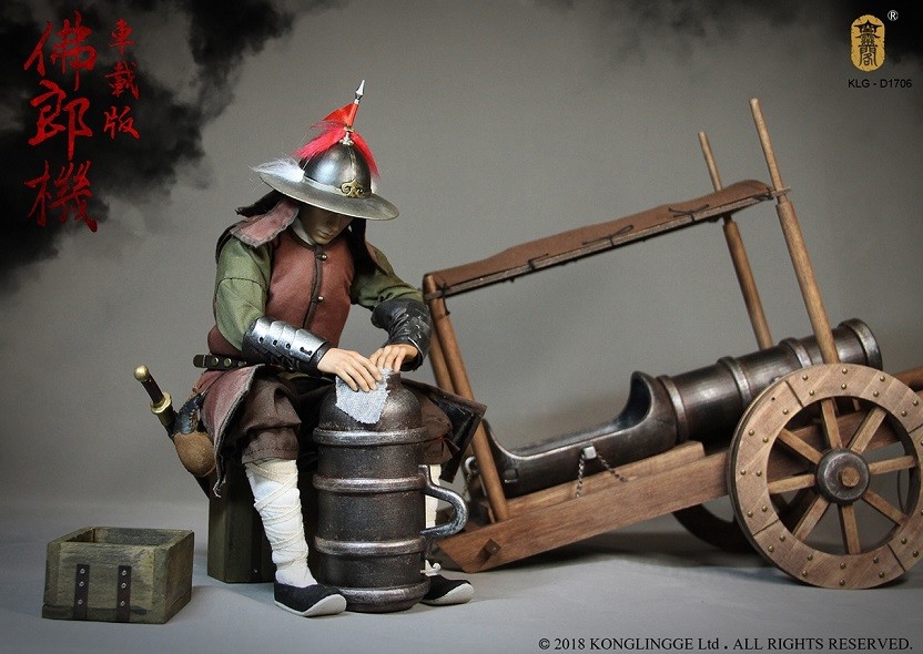 1/6Doll KLG-D1706 Qing Dynasty Buddha Lang Vehicle Falconetto Model Ancient Fig 1/6Doll KLG-D1706 Qing Dynasty Buddha Lang Vehicle Falconetto Model Ancient Fig