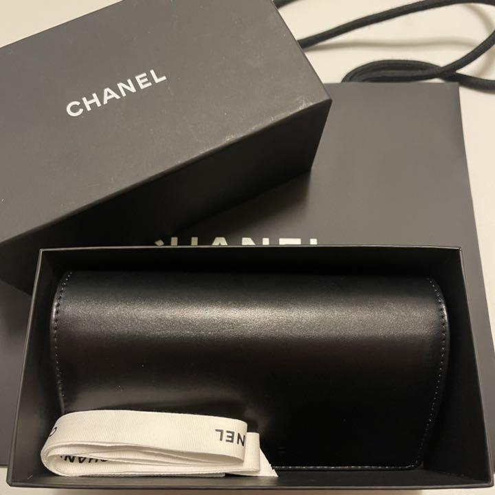 CHANEL Side Logo Black Sunglasses New Unused From Japan | eBay