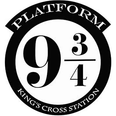Adesivo da parete rimovibile in vinile con nome da parete Leisure4U Platform 9 3//4 Harry Potter