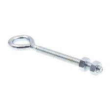 10-pack Heavy-Duty Eye Bolts With Nuts, 1/4 inch-20 X 4 inch, Zinc Plated Steel