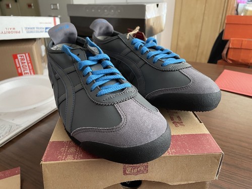 Größe 10 - 2008 Asics Onitsuka Tiger Mexico 66 grau/brillantblau DS NEU - Bild 1 von 7