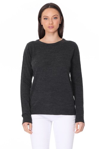 Yemak Women's Casual Long Sleeve Crewneck Pullover Sweater MK3399 (S-L) - Picture 13 of 20