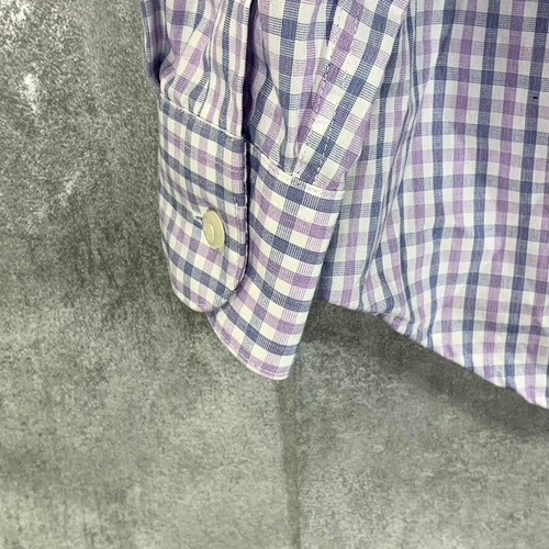 PRONTO UOMO Men's Pink Mini Check Non-Iron Button-Up Dress Shirt SZ 16.5 34-35 - Picture 6 of 8
