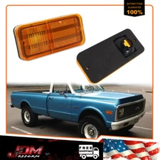 Set For Chevrolet GMC C/K Pickup Trucks 1968-1972 Front Amber Side Marker Lights