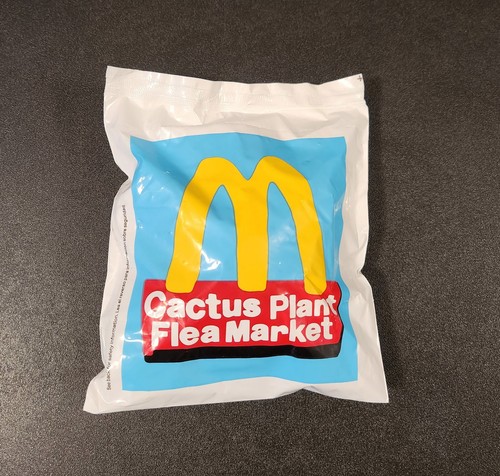 McDonalds Adult Happy Meal SEALED Birdie Toy + Box + Flyer Cactus Plant CPFM - Picture 3 of 11