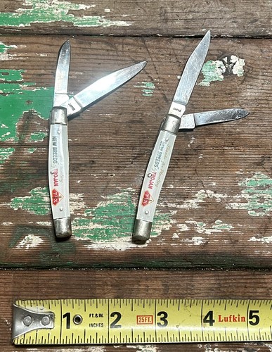 Vintage Trojan Corn Seed 2 Blade Pocket Knife Japan (Price Per 1) - Picture 3 of 4