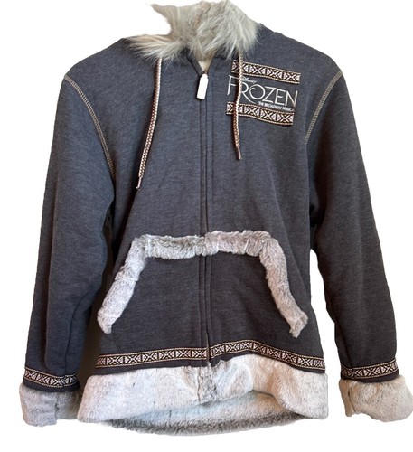 Disney Frozen LIMITED The Broadway Musical Kristoff Fur Hooded Zip-Up Hoodie - Picture 2 of 10