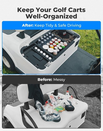 Golf Cart Upgraded Under Seat Storage Tray for EZ-GO RXV Elite 110 Lbs Capacity - Picture 5 of 12