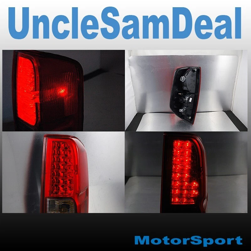 PARA NISSAN FRONTIER ASPECTO DE FÁBRICA EURO CLARO ROJO LUCES TRASERAS LED PAR AJUSTE DIRECTO Foto 3 de 3