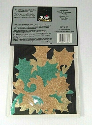 Tulip Treasures Iron On Applique Kit Vintage Autumn Harvest Spring Blossoms NOS - Picture 6 of 6