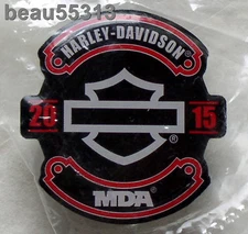 ⭐HARLEY DAVIDSON NATIONAL HOG RALLY MDA 2015 BAR & SHIELD VEST JACKET HAT PIN 