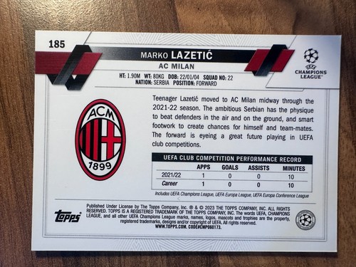 2022-2023 Topps UEFA Club Competitions Chrome Lite - Topps UK - Picture 300 of 324